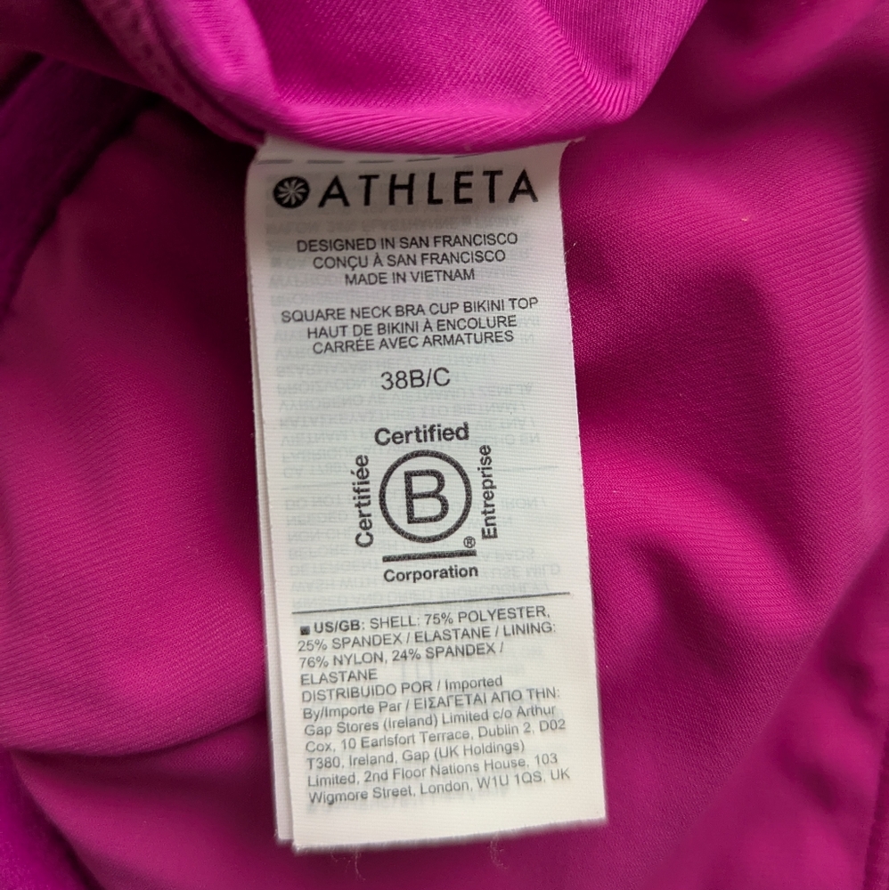 Athleta Square Neck Bra Cup Bikini Top - Picture 8 of 8